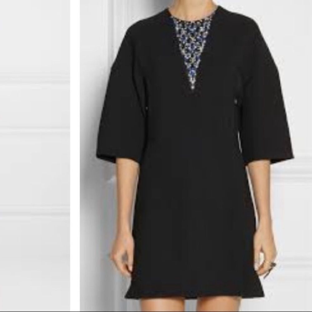 3.1 Phillip Lim Black Crystal Embellished Dress
